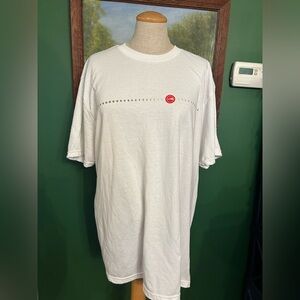 The North Face White and Red Men's Short Sleeve Tee